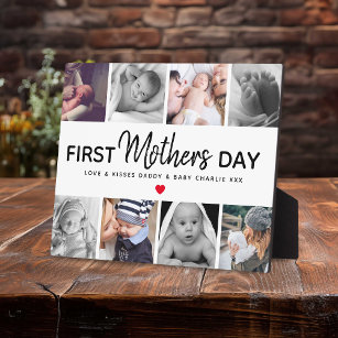Einfache Bildkollektion zum Ersten Muttertag Fotoplatte