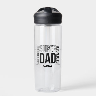 Einfache Black Super Vater Kid's Water Flasche