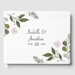 Einfache Blätter Gästebuch