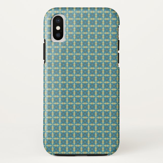 Einfache Blätter in blau Case-Mate iPhone Hülle (Rückseite)