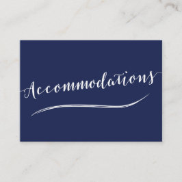 Einfache blaue Hochzeitskarten der Marine Begleitkarte