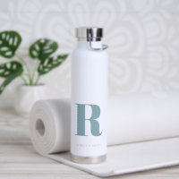 Einfache blaue Moderne Monogram