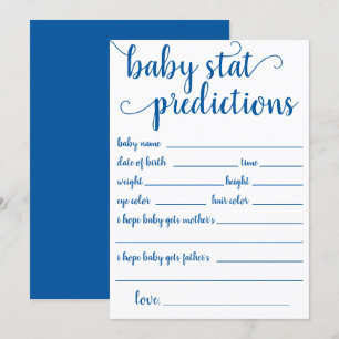 Einfache blaue Vorhersage   Cerulean Keepake Card Einladung