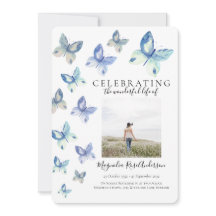 Einfache Blauer Schmetterling-Beerdigung