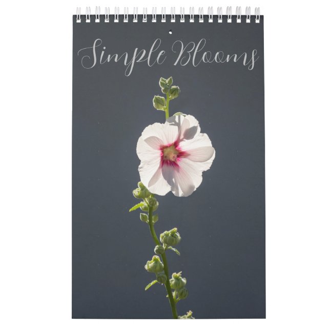 Einfache Blooms Blumenfotografie-Sammlung Kalender (Titelbild)