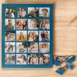 Einfache Blue Foto Collage 20 Picture Instagram<br><div class="desc">Mit diesem Personalisierten Jigsaw-Puzzle können Sie Ihre hochgeschätzten Erinnerungen erfassen. Dieses Puzzle mit Platz für Ihre Lieblings-Fotos schafft eine atemberaubende visuelle Darstellung Ihrer besonderen Momente. Personalisieren Sie es mit Ihren eigenen Bildern, um ein einzigartiges Geschenk für Freunde, Familie oder sogar sich selbst zu machen. Perfekt für Geburtstage, Jubiläen oder einfach...</div>