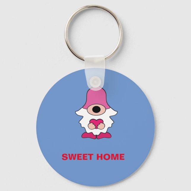 EINFACHE BLUE GENOME SWEET ZUHAUSE MAGNET SCHLÜSSELANHÄNGER (Vorderseite)