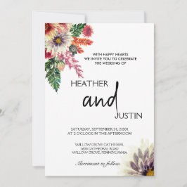 Einfache Blume auf der Wiese Einladung