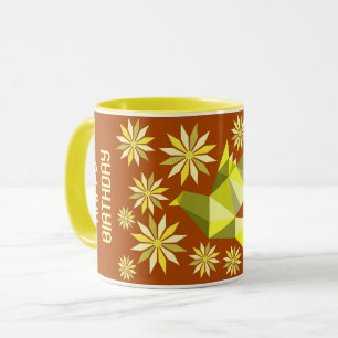 EINFACHE BLUME BIRD BIRTHDAY GIFT JEDE TASSE