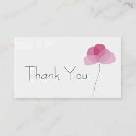 Einfache Blume Danke Business Card Visitenkarte