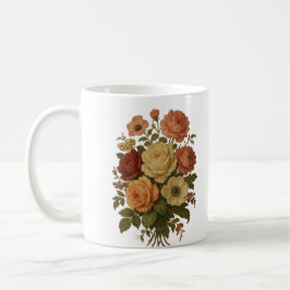 Einfache Blume Design Kaffeemaschine Tasse