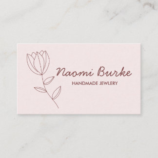 Einfache Blume Einmalige Visitenkarte