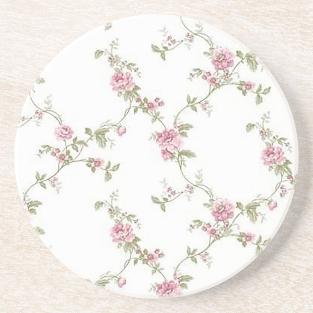 Einfache Blume Getränkeuntersetzer (Vorne)