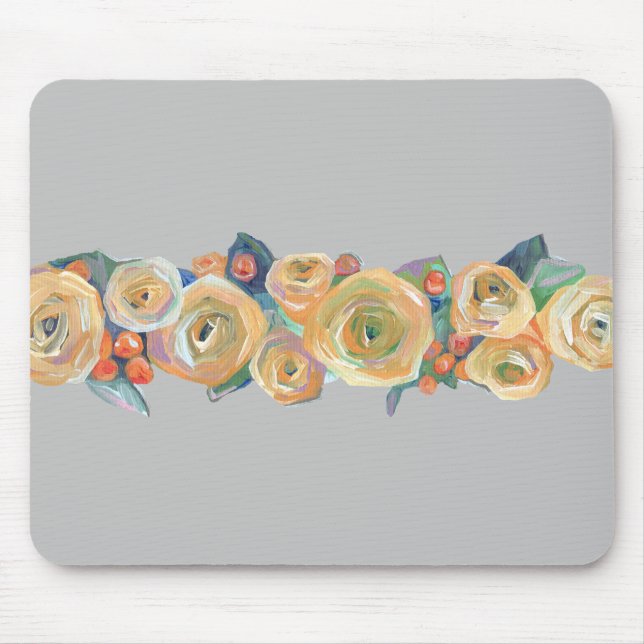 Einfache Blume Mousepad (Vorne)