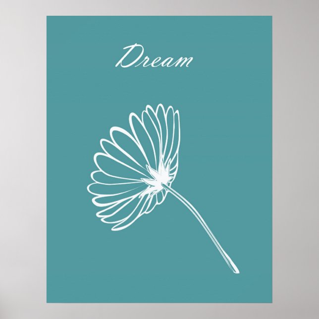 Einfache Blume Poster (Vorne)