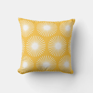 Einfache Blume: Skandinavisches nahtloses Design. Kissen