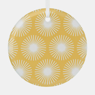 Einfache Blume: Skandinavisches nahtloses Design. Ornament Aus Glas
