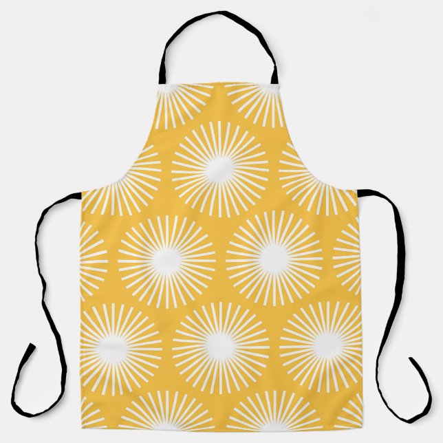 Einfache Blume: Skandinavisches nahtloses Design. Schürze (Vorderseite)