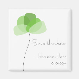 Einfache Blume Speichern des Datums Magnet