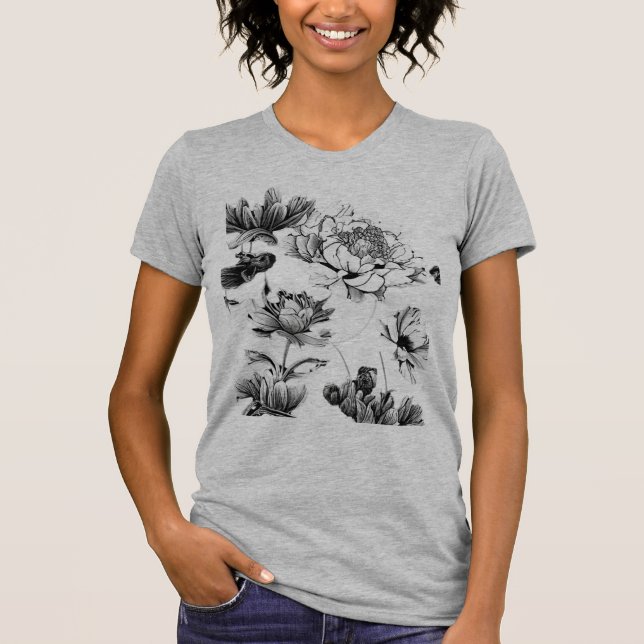 Einfache Blume T-Shirt (Vorderseite)