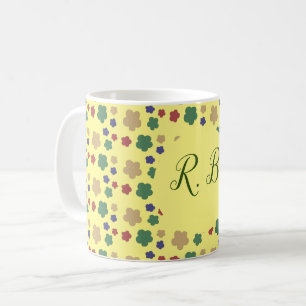 Einfache Blumen Kaffeetasse