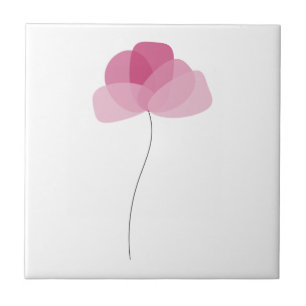 Einfache Blumen-Keramikfliese Fliese