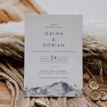 Einfache Blumenberge auf einer Hochzeit Einladung<br><div class="desc">Dieser einfache, blumengeschmückte Berg ist für eine Hochzeit im Freien ideal. Das moderne minimalistische Design besticht durch einen marineblau-farbenen Berg mit rot-rosa Moody fall-Wildblumen. Rett Papier, indem man die Details auf der Rückseite der Hochzeitseinladung statt auf einer separaten Kapselkarte angibt. Geben Sie auch die UAWG-Informationen an, ob Ihr Gast elektronisch...</div>