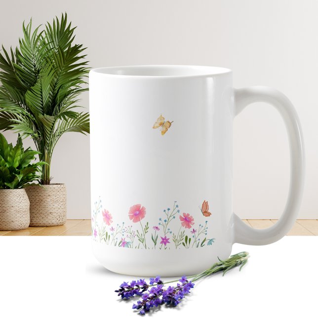 Einfache Blumendesign-Tasse Kaffeetasse (Von Creator hochgeladen)