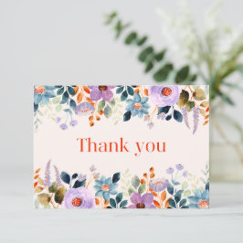 Einfache Blumenkarte Mitteilungskarte