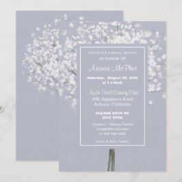 Einfache Blumenstrauß Brautdusche Einladung