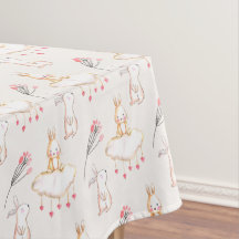 Einfache Blumentischdecke häschen-Muster-Ostern |