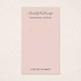 Einfache Blush-Pink-Script-Erd-Grafikkarte