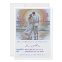 Einfache Boho-Hochzeitseinladungskarte