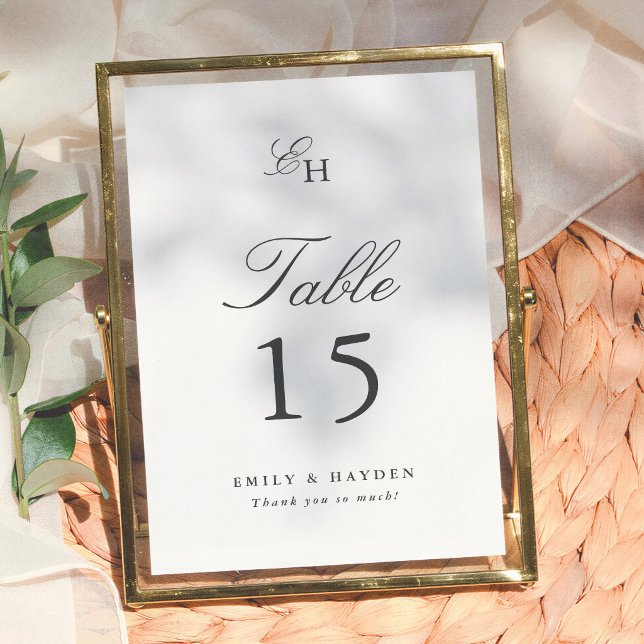 Einfache Boho-Minimalist-Hochzeitstisch-Nummer Tischnummer (Von Creator hochgeladen)