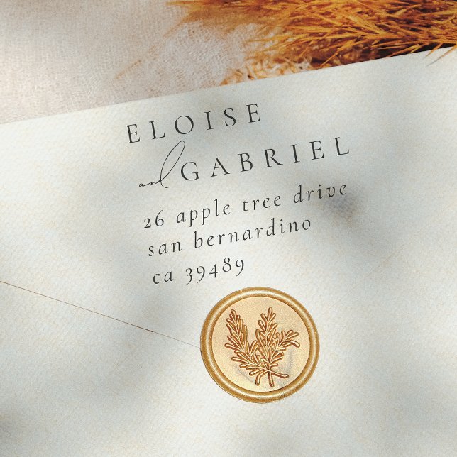 Einfache Boho Moderne Minimal Wedding Rücksendeadr Gummistempel (Von Creator hochgeladen)