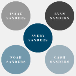 Einfache Boho Rainbow Wasserdichte Bekleidungsbeze Etiketten