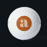 Einfache Boho Terracotta Bold Retro Monogram Initi Golfball<br><div class="desc">Erleben Sie Ihr Golfspiel mit diesem schlichten und stilvollen boho-inspiriert Terracotta Monogramm-Design. Mit einer kühnen Retro-Typografie bringen diese Golfbälle dem Golfplatz eine einzigartige, erdige Atmosphäre. Ideal für Spieler, die minimalistisches Design mit einer Touch Vintagen Flairs schätzen. Ob für den persönlichen Gebrauch oder als lustiges Geschenk, diese Golfbälle vereinen Einfachheit und...</div>