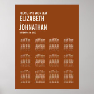 Einfache Boho Typografie Hochzeitsstift Poster