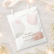 Einfache Boho Wasserfarbe Abstrakt Babydusche