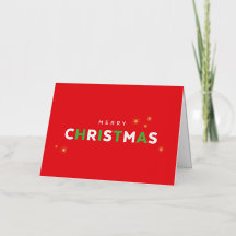 Einfache Bold Found Weihnachtskarte