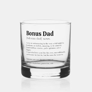 Einfache Bonus-Vater-Definition Whiskyglas