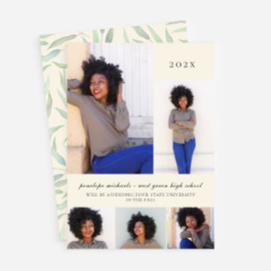 Einfache botanische Fotocollage-Party Einladung