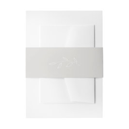 Einfache botanische Hochzeitskapelle Einladungsbanderole
