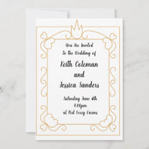 Einfache Braut und Hochzeit