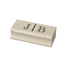 Einfache Brautgroom Hochzeit 2 Erste Monogramm VSC Gummistempel