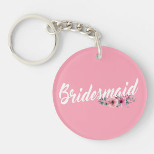 Einfache Brautjungfer Hochzeit Kalligrafie   Schlü Schlüsselanhänger