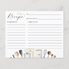 Einfache Brautparty Rezept-Karte