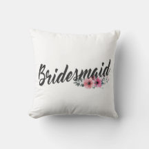 Einfache Bridesmaid Hochzeitkalligrafie-Keuchkisse
