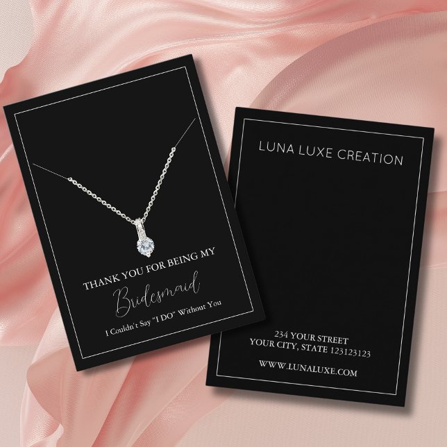 Einfache Bridesmaid-Netzwerkkarte Platzkarte (Von Creator hochgeladen)