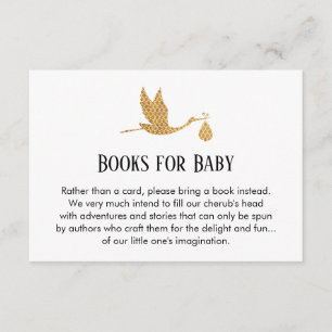 Einfache Buchanfrage mit Preppy Storch Insert Card